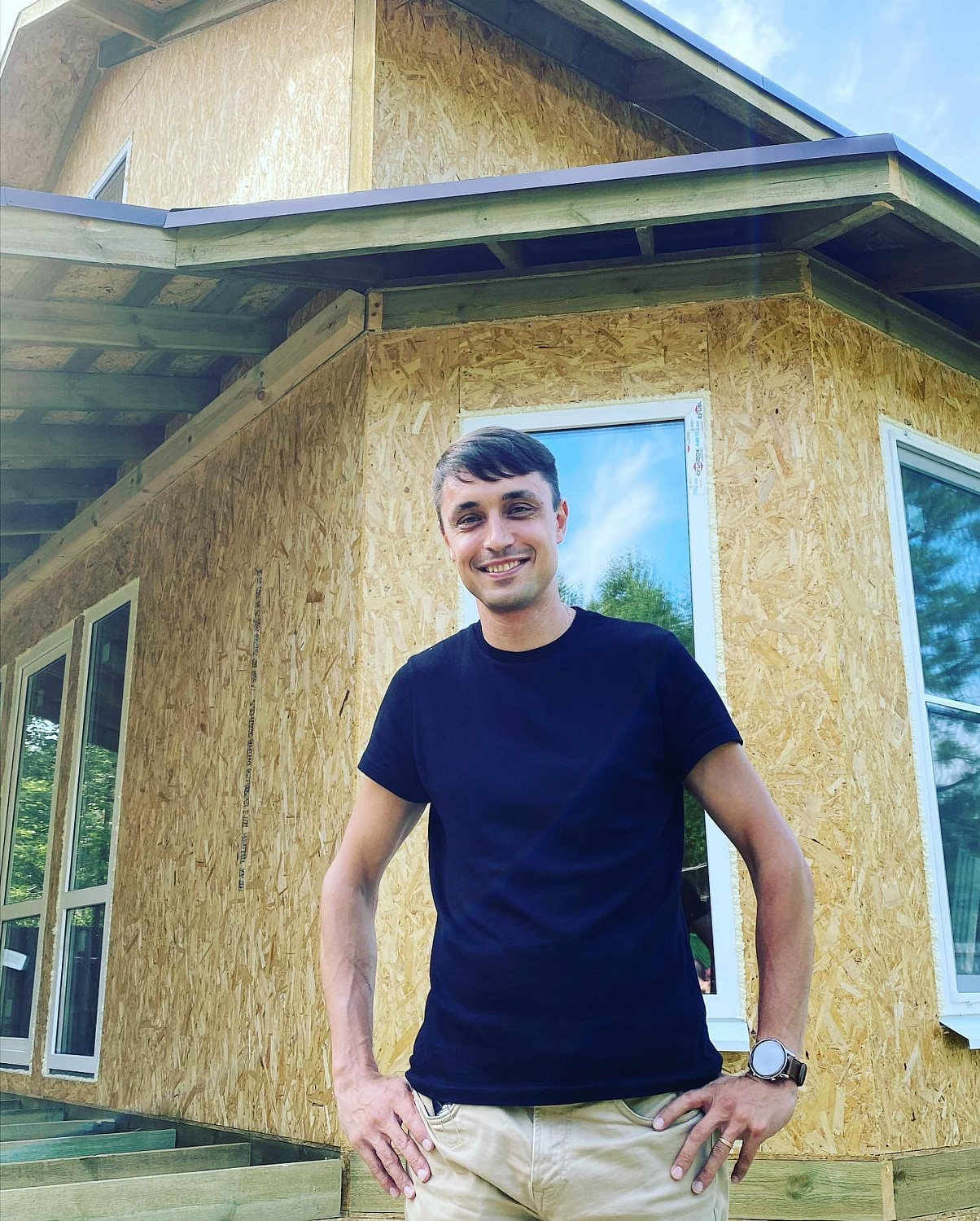 Дом из сип панелей, Лесная сказка, площадь дома 115 м2